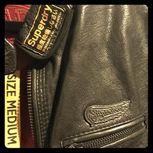 Superdry leather moto jacket